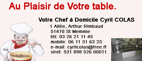 au plaisir de votre table